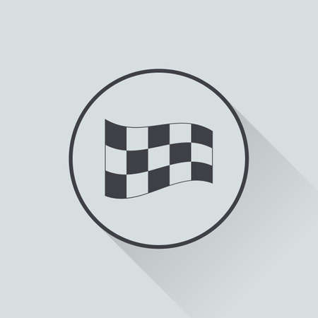 illustration of business and finance icon flagのイラスト素材