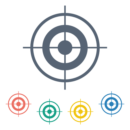 vector illustration of business and finance icon targetのイラスト素材