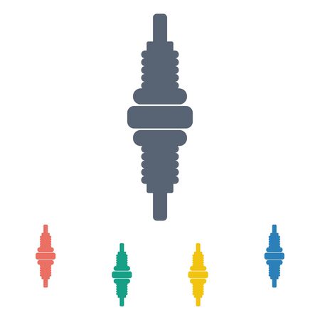 Vector illustration of modern auto repair iconのイラスト素材
