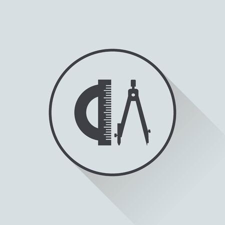 Vector illustration of modern education iconのイラスト素材