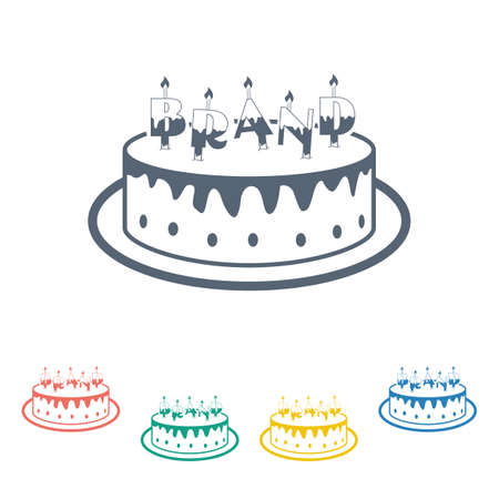 Vector illustration of food iconのイラスト素材