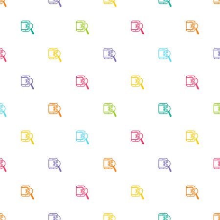 vector illustration of computer technology modern iconのイラスト素材