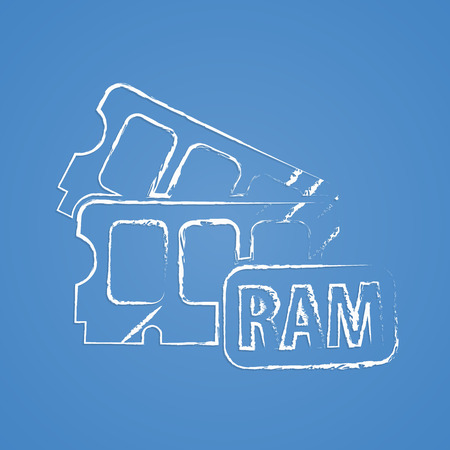 vector illustration of computer technology modern iconのイラスト素材