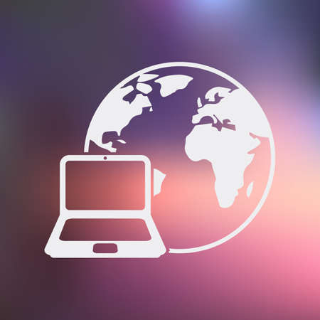 vector illustration of computer technology modern iconのイラスト素材