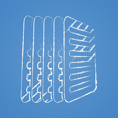 vector illustration of computer technology modern iconのイラスト素材