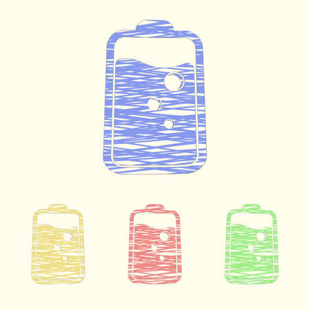 vector illustration of computer technology modern iconのイラスト素材