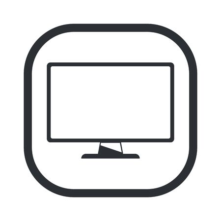 vector illustration of computer technology modern iconのイラスト素材