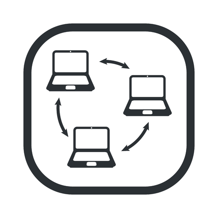 vector illustration of computer technology modern iconのイラスト素材