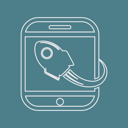 vector illustration of computer technology modern iconのイラスト素材