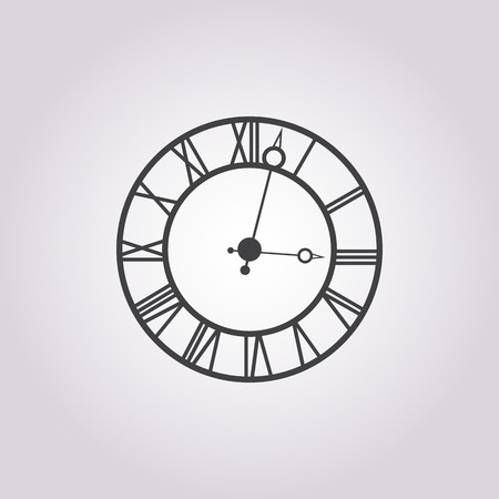 Illustration of vector clock iconのイラスト素材