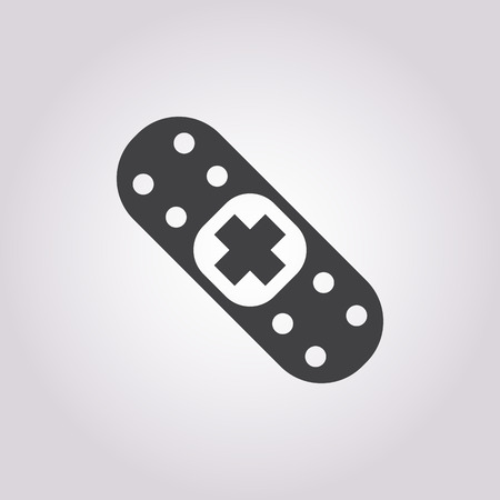 vector illustration of plaster iconのイラスト素材