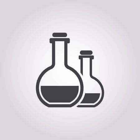 vector illustration of  test tube iconのイラスト素材