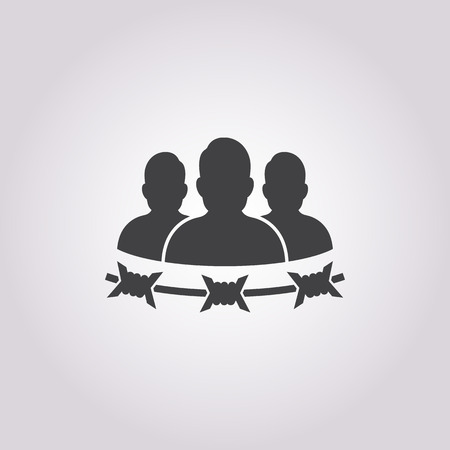 vector illustration of prisoner iconのイラスト素材