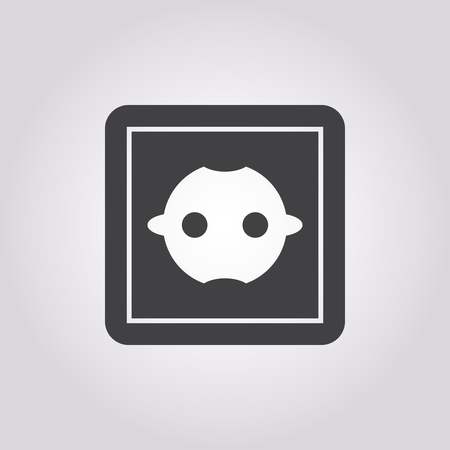 Vector illustration of socket iconのイラスト素材