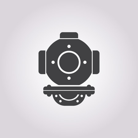 Vector illustration of Helmet iconのイラスト素材