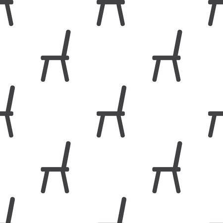chair icon on white background for webのイラスト素材