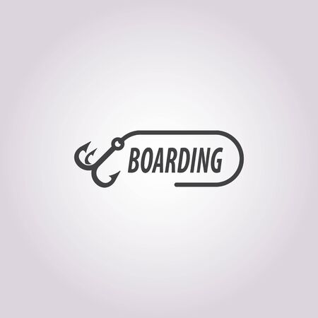 boarding icon on white background for webのイラスト素材