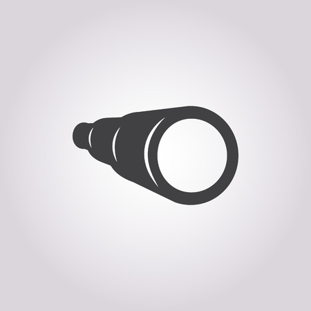 spyglass icon on white background for webのイラスト素材
