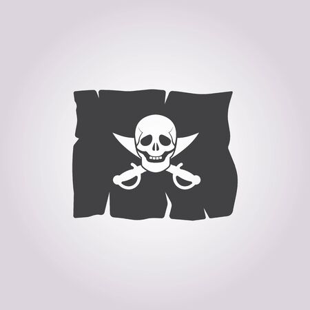 treasure map icon on white background for webのイラスト素材