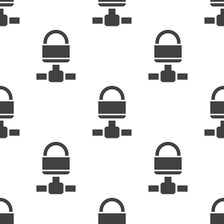 security system icon on white background for webのイラスト素材