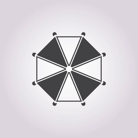 umbrella icon on white background for webのイラスト素材