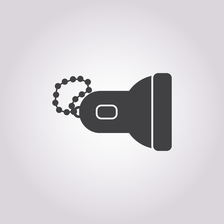 flashlight icon on white background for webのイラスト素材