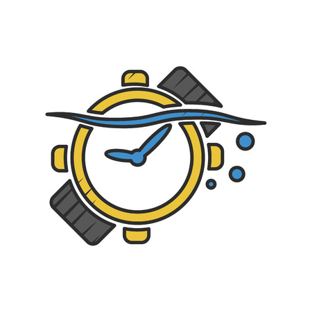 sea watches icon on white background for webのイラスト素材