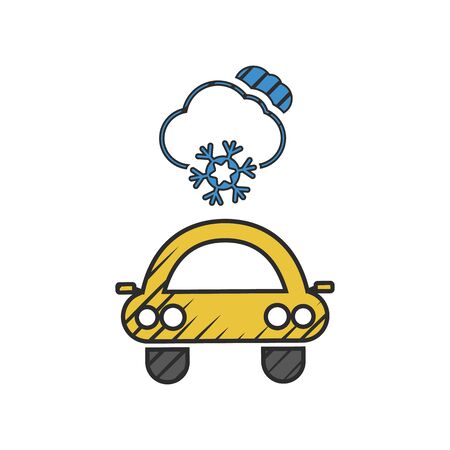 cloud icon on white background for webのイラスト素材