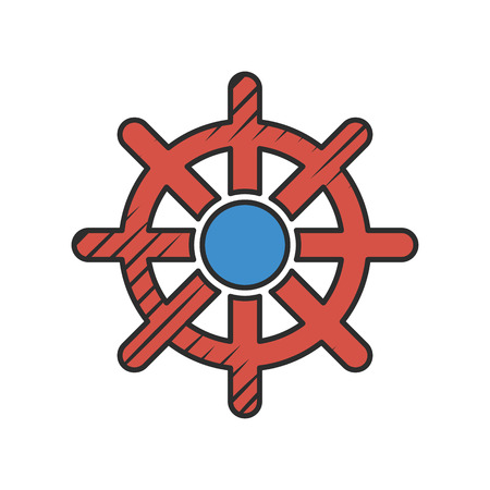 helm icon on white background for webのイラスト素材