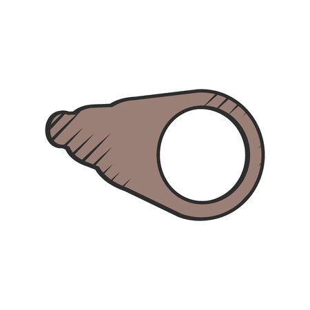 spyglass icon on white background for webのイラスト素材
