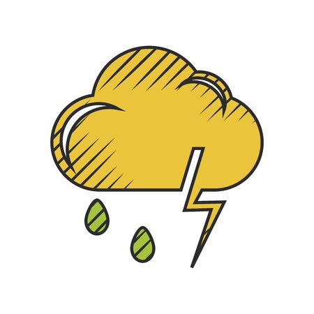 electricity icon on white background for webのイラスト素材