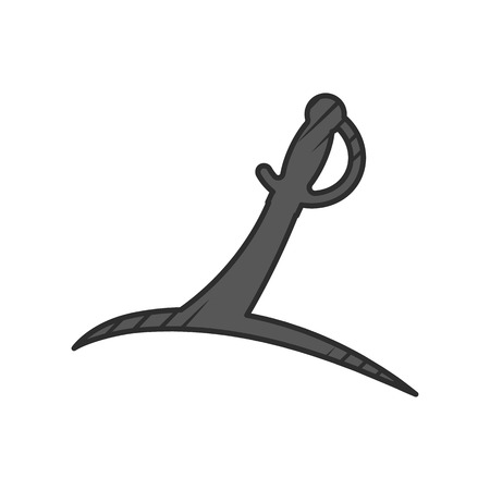 saber icon on white background for webのイラスト素材