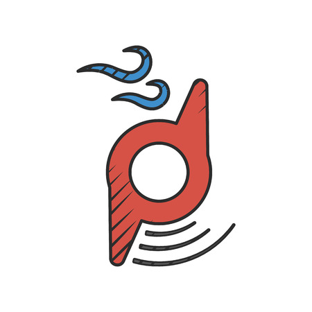 wind icon on white background for webのイラスト素材