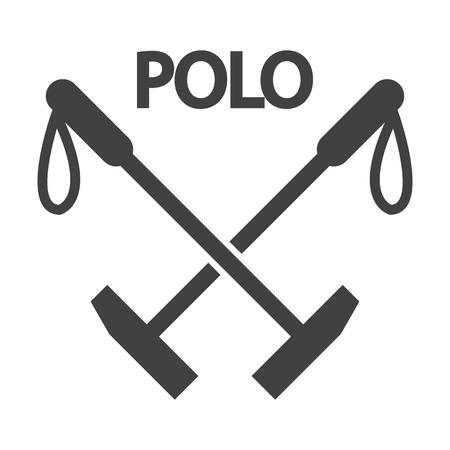 polo black simple icon on white background for web designのイラスト素材
