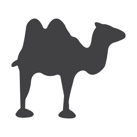 camel black simple icon on white background for web designのイラスト素材