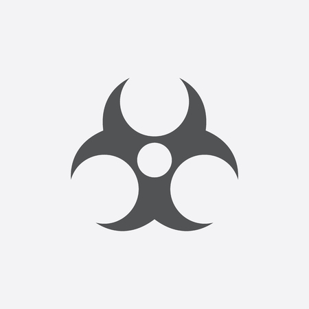 Biohazard icon of vector illustration for web and mobile designのイラスト素材