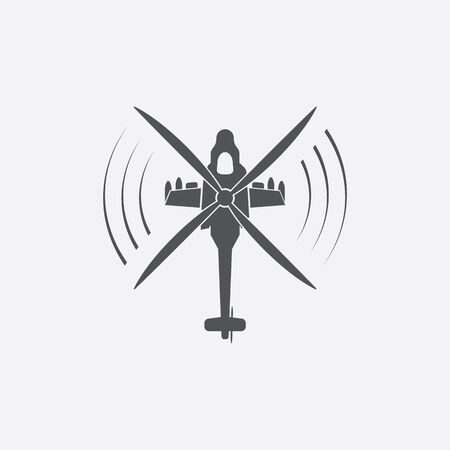 Helicopter icon of vector illustration for web and mobile designのイラスト素材