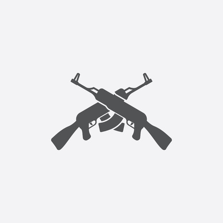 Assault rifles icon of vector illustration for web and mobile designのイラスト素材