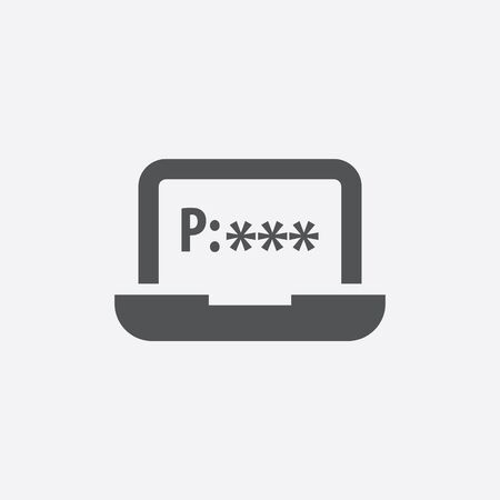 Password icon of vector illustration for web and mobile designのイラスト素材