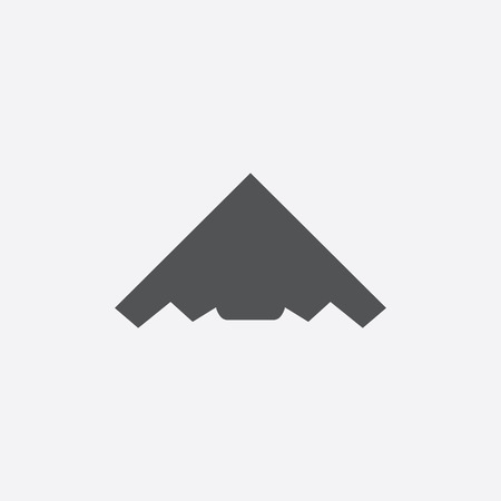Stealth bomber icon of vector illustration for web and mobile designのイラスト素材