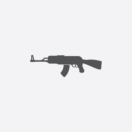 Assault rifle icon of vector illustration for web and mobile designのイラスト素材