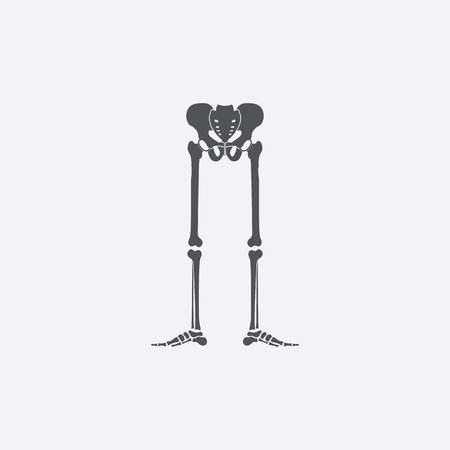 Legs bones icon of vector illustration for web and mobile designのイラスト素材