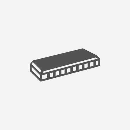 Harmonica icon of vector illustration for web and mobile designのイラスト素材