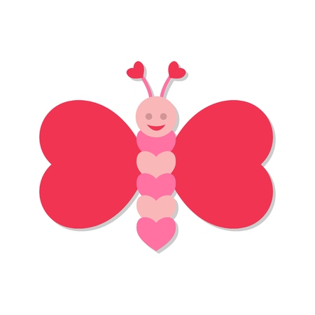 Butterfly black simple icon for web and other design.のイラスト素材