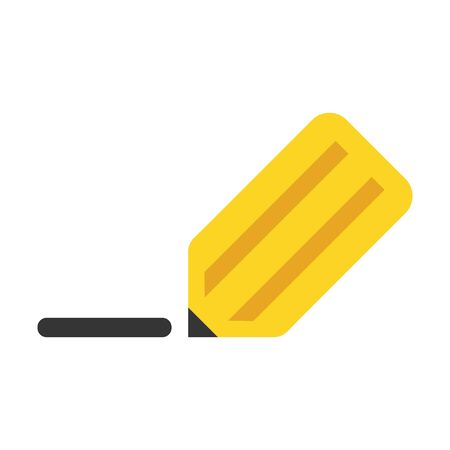 Pencil flat icon. Illustration for web and mobile.のイラスト素材