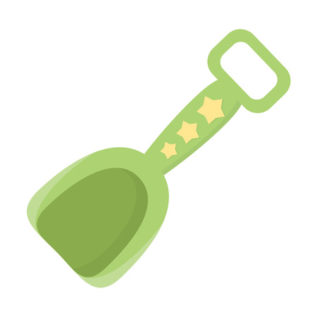 Shovel cartoon icon. Illustration for web and mobile.のイラスト素材