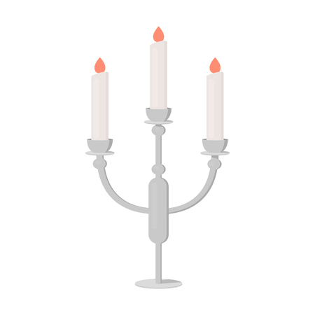 Candlestick lamp icon of vector illustration for web and mobile designのイラスト素材