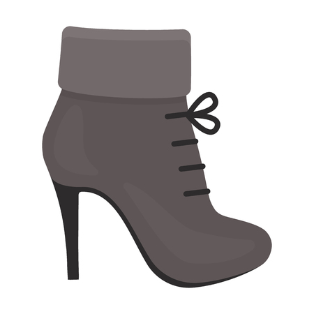 Woman boot icon of vector illustration for web and mobile designのイラスト素材