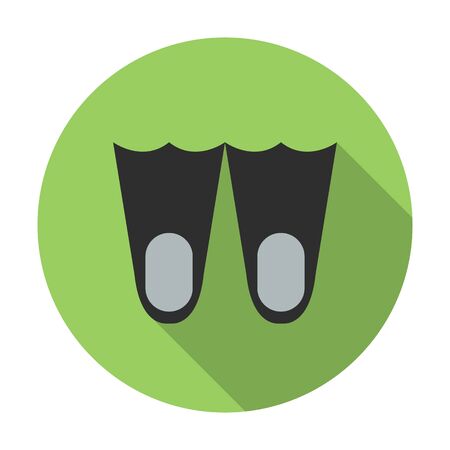 Flippers icon of vector illustration for web and mobile designのイラスト素材