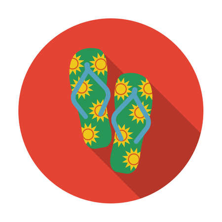 Beach slippers icon of vector illustration for web and mobile designのイラスト素材